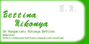 bettina mikonya business card